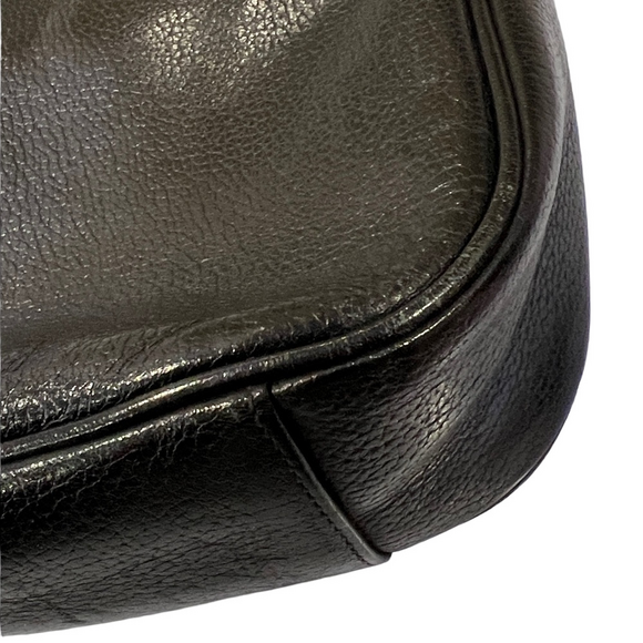 MCM Black Leather Shoulder Bag with COA EUC - Picture 16 of 17